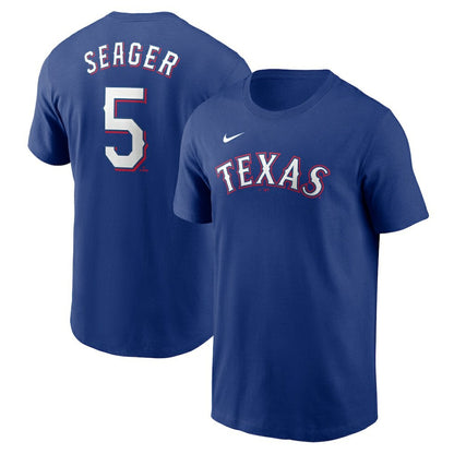 Corey Seager Texas Rangers Fuse Name & Number T-Shirt - Royal | Nike