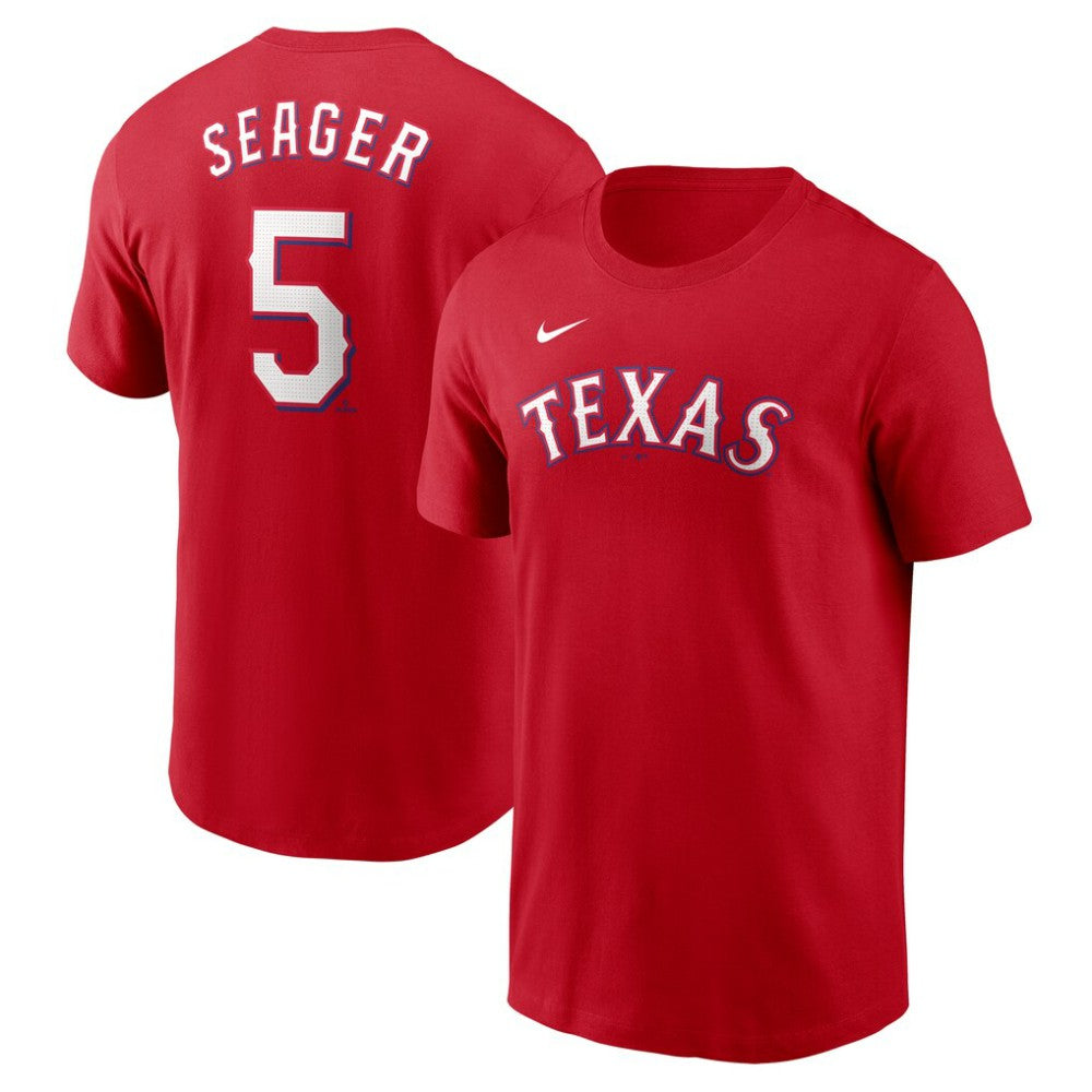 Corey Seager Texas Rangers Fuse Name & Number T-Shirt - Red | Nike