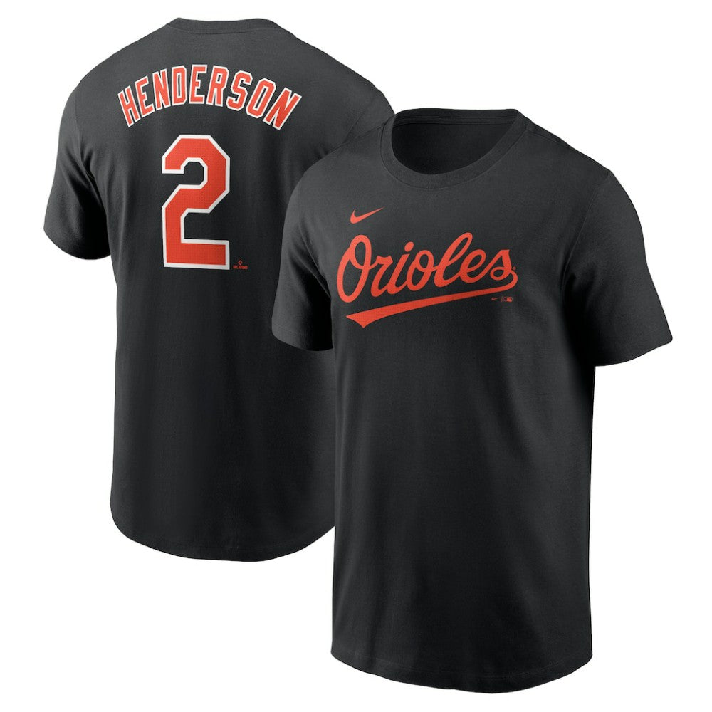 Gunnar Henderson Baltimore Orioles Fuse Name & Number T-Shirt - Black | Nike
