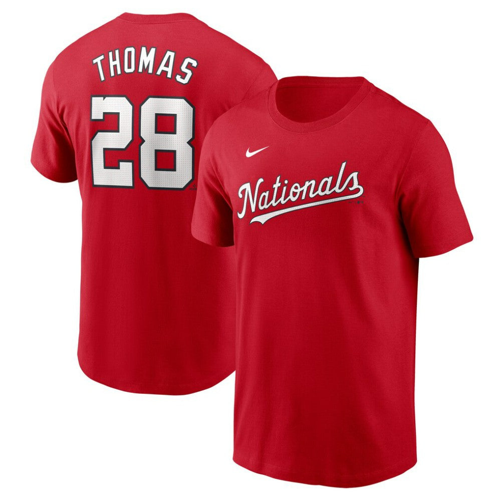 Lane Thomas Washington Nationals Fuse Name & Number T-Shirt - Red | Nike