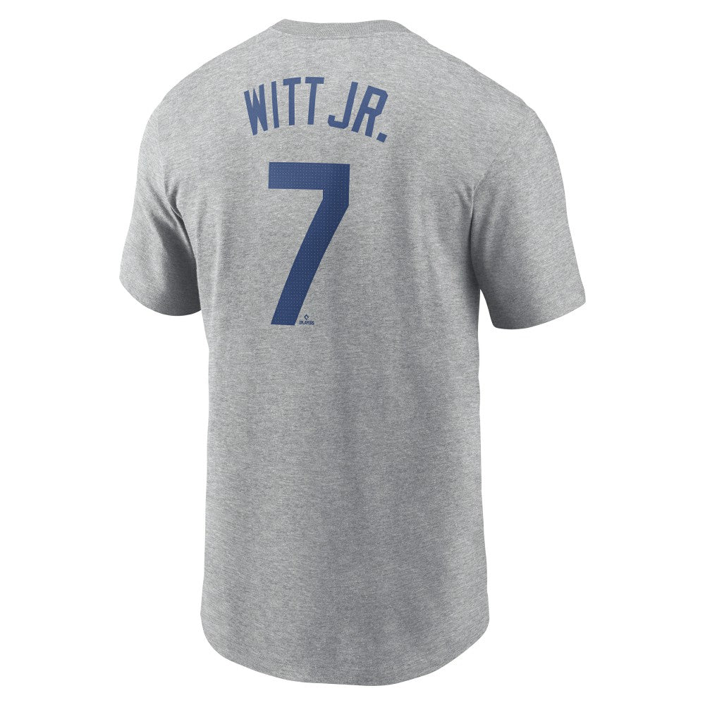Bobby Witt Jr. Kansas City Royals Fuse Name & Number T-Shirt - Gray | Nike