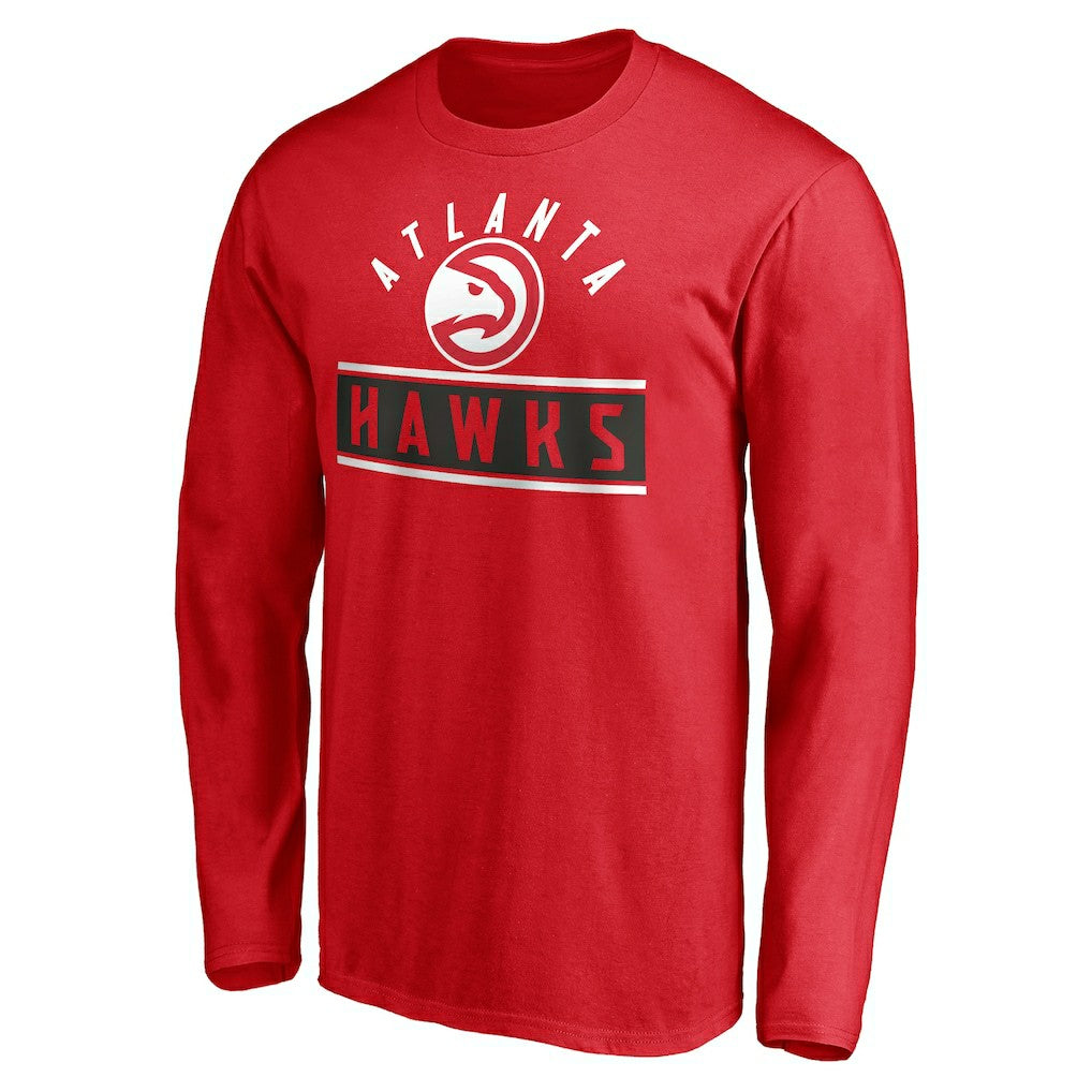 Atlanta Hawks Team Arch Knockout Long Sleeve T-Shirt - Red discount