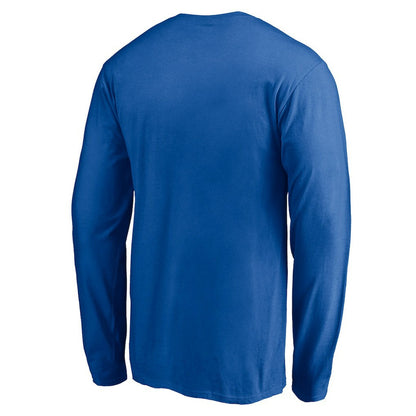 Detroit Pistons Team Arch Knockout Long Sleeve T-Shirt sale - Blue shop
