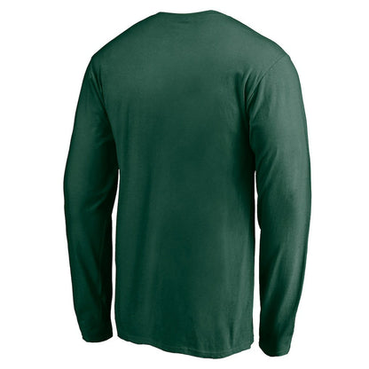Milwaukee Bucks Team Arch Knockout Long Sleeve T-Shirt - Hunter Green shop