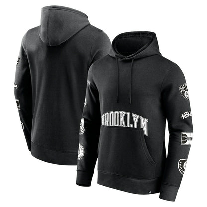 Brooklyn Nets Home Court Pullover Hoodie - Black | Fanatics shop