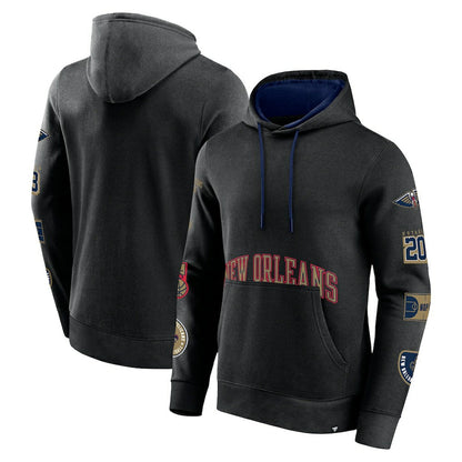 New Orleans Pelicans Home Court Pullover Hoodie - Black | Fanatics for sale