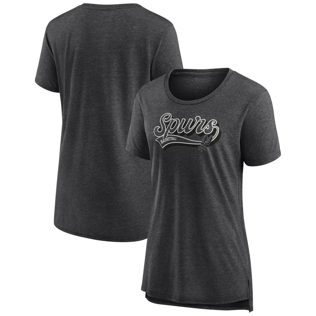 San Antonio Spurs Women's League Leader Tri-Blend T-Shirt - Heather Charcoal | Fanatics cheap