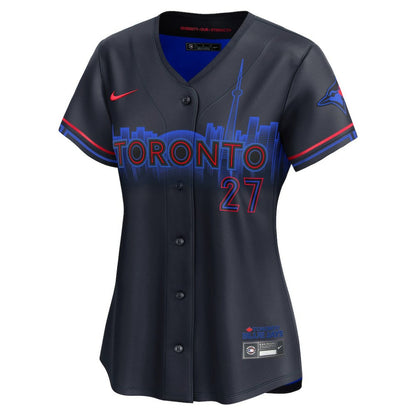 Vladimir Guerrero Jr. Toronto Blue Jays Women's 2024 City Connect Limited Player Jersey - Navy | Nike