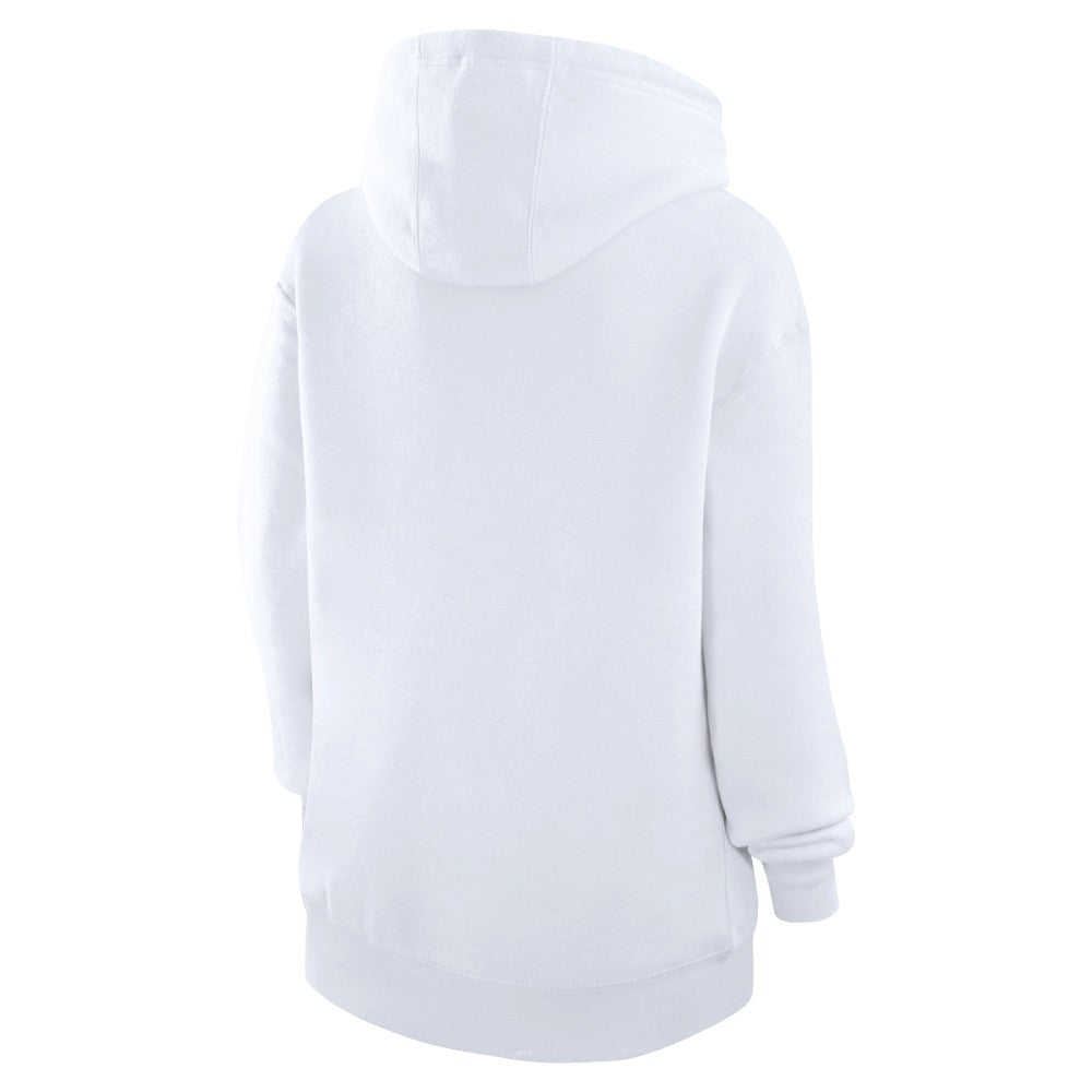 New York Mets G-III 4Her by Carl Banks Women's Heart Fleece Pullover Hoodie - White