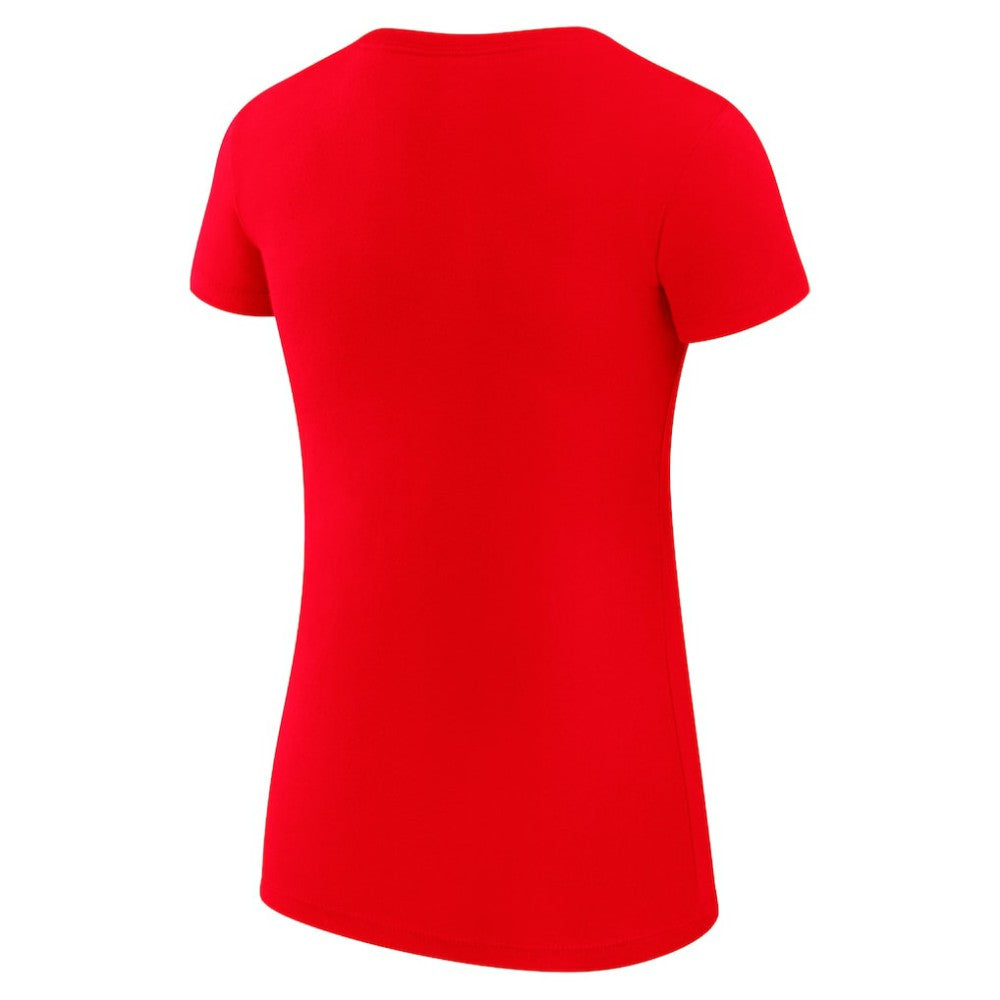 Cleveland Guardians G-III 4Her by Carl Banks Women's Super-Slim Fit Lightweight Heart Graphic T-Shirt - Red