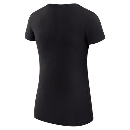 Miami Marlins G-III 4Her by Carl Banks Women's Super-Slim Fit Lightweight Heart Graphic T-Shirt - Black