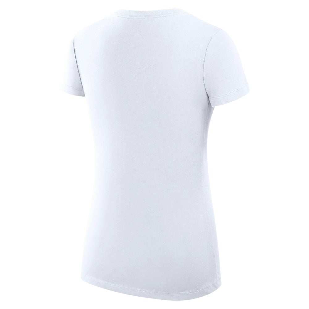 Kansas City Royals G-III 4Her by Carl Banks Women's Super-Slim Fit Lightweight Heart V-Neck T-Shirt - White