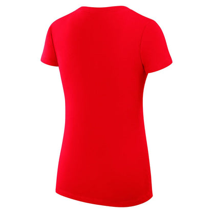 Minnesota Twins G-III 4Her by Carl Banks Women's Super-Slim Fit Lightweight Heart V-Neck T-Shirt - Red