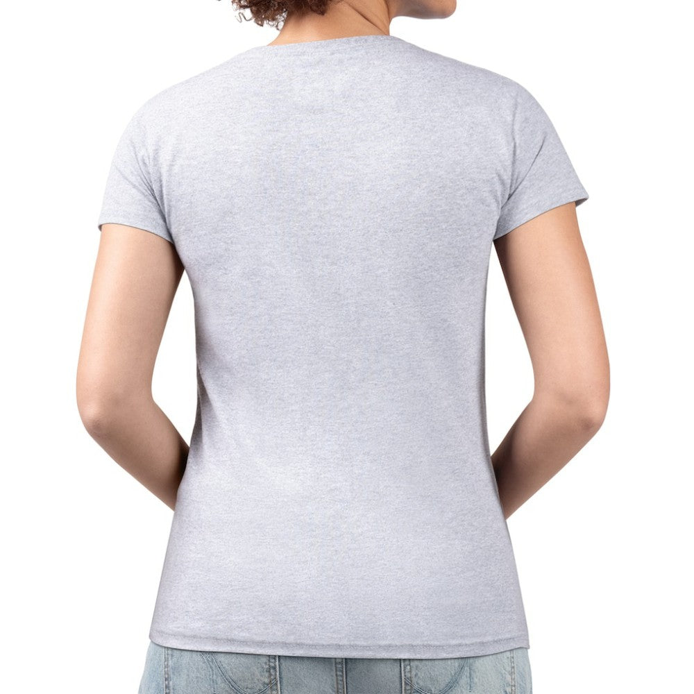 Pittsburgh Pirates G-III 4Her by Carl Banks Women's Super-Slim Fit Lightweight Heart V-Neck T-Shirt - Heather Gray