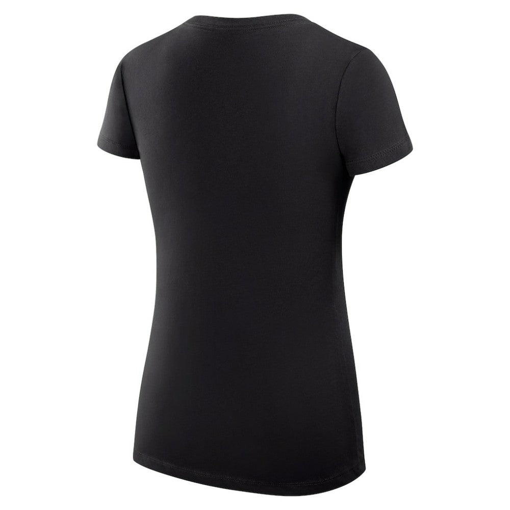 San Diego Padres G-III 4Her by Carl Banks Women's Super-Slim Fit Lightweight Heart V-Neck T-Shirt - Black