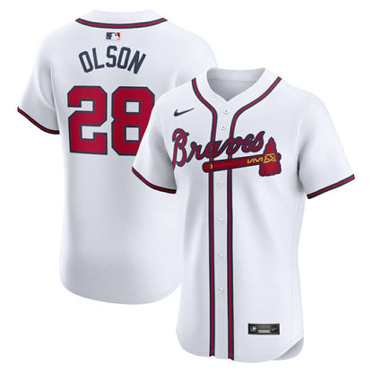 Matt Olson Atlanta Braves Home Elite Player Jersey - White | Nike