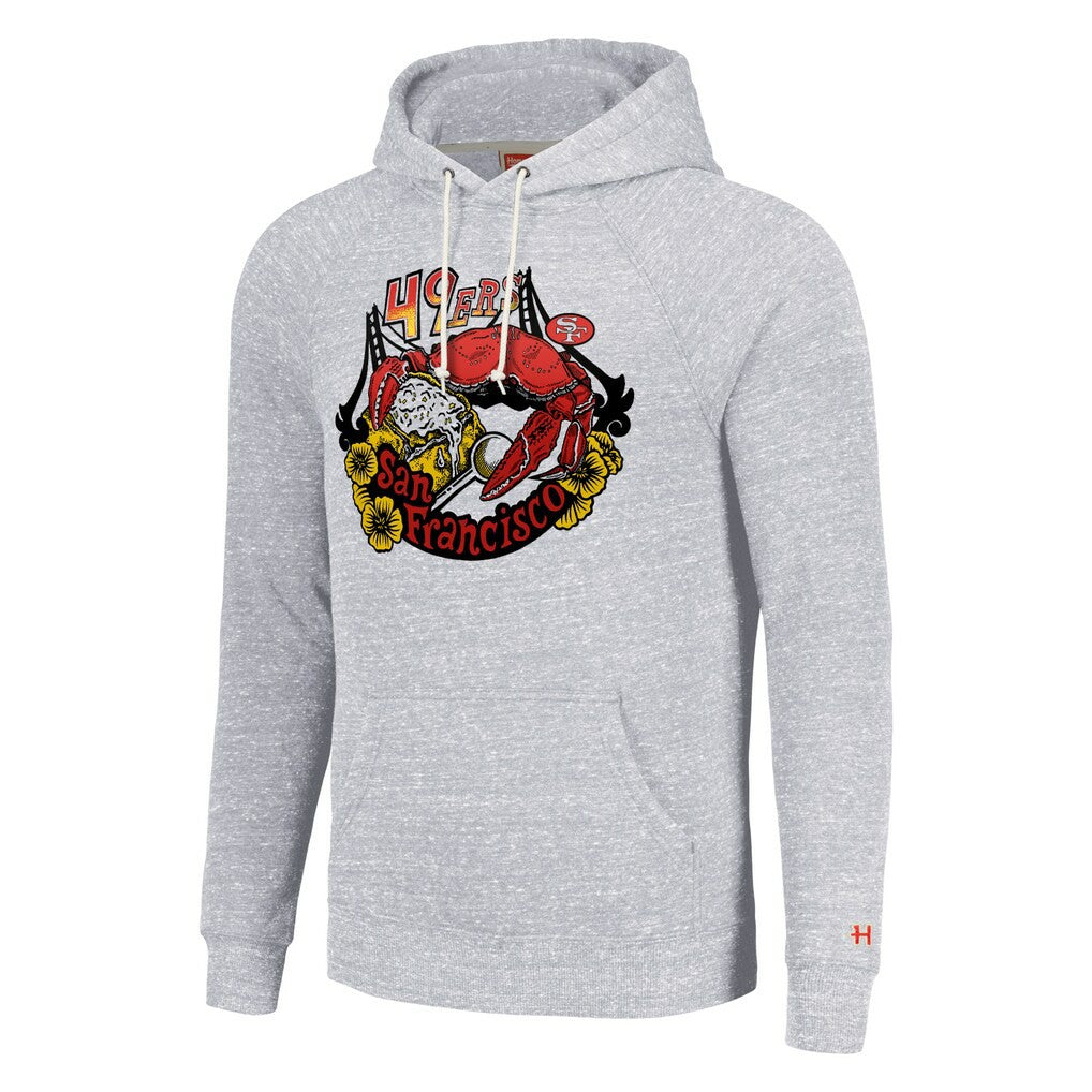 San Francisco 49ers Homage Unisex NFL x Guy Fieri’s Flavortown Tri-Blend Pullover Hoodie - Ash online