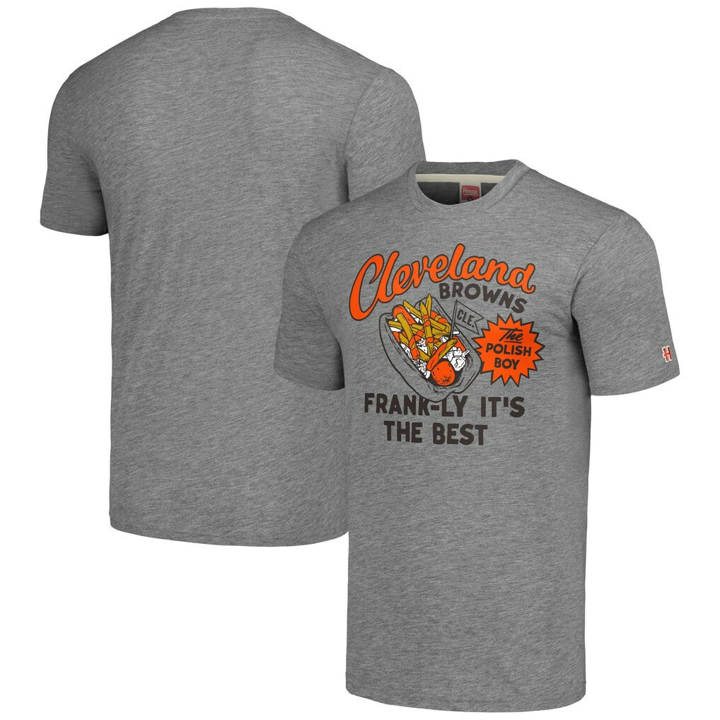 Cleveland Browns Homage Unisex NFL x Guy Fieri’s Flavortown Tri-Blend T-Shirt - Gray outlet
