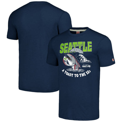 Seattle Seahawks Homage Unisex NFL x Guy Fieri’s Flavortown Tri-Blend T-Shirt - Navy discount