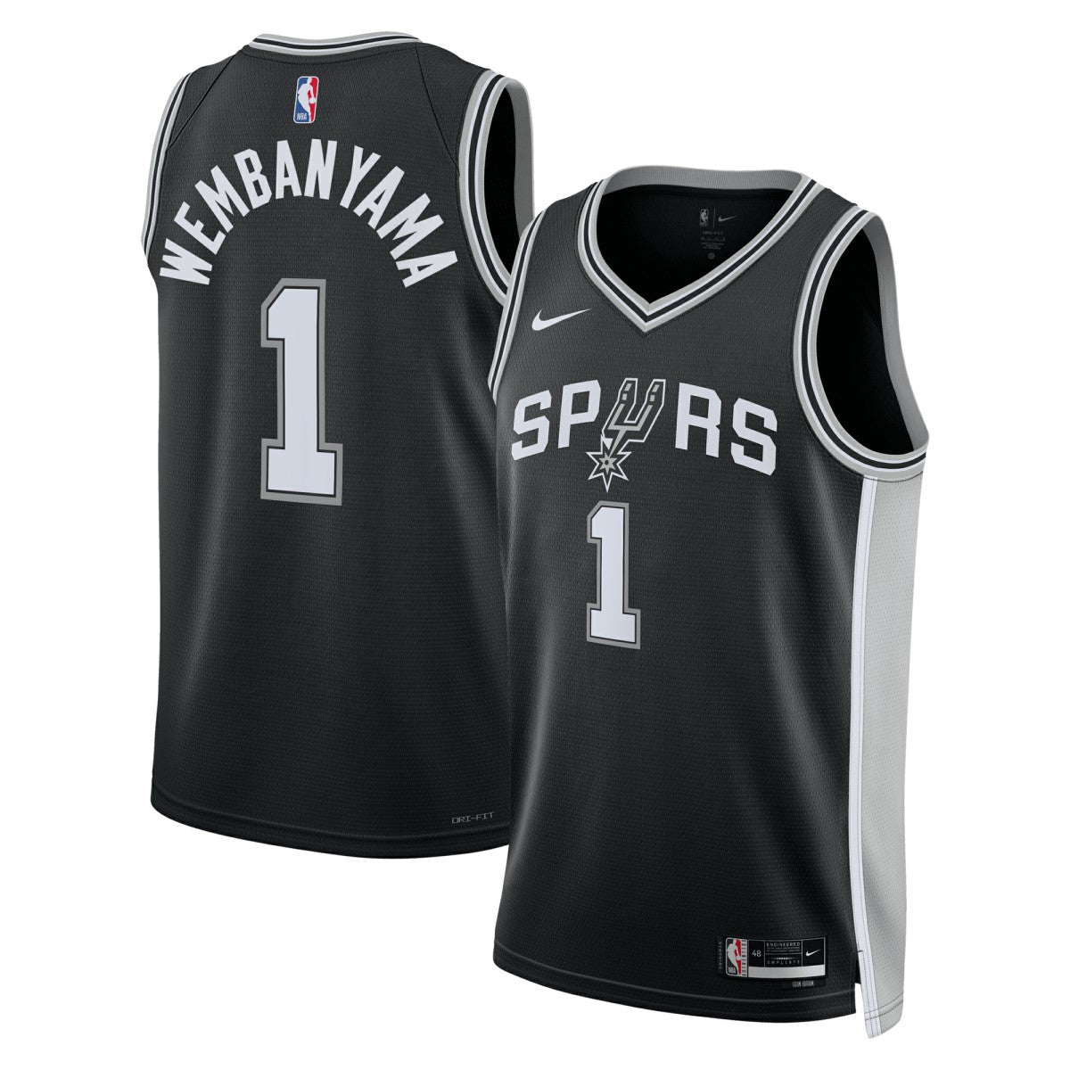 Victor Wembanyama San Antonio Spurs Unisex 2023 NBA Draft First Round Pick Swingman Jersey - Icon Edition - Black | Nike online