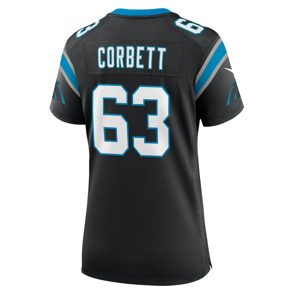 Austin Corbett Carolina Panthers Women's Team Game Jersey - Black | Nike online