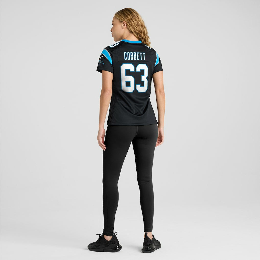 Austin Corbett Carolina Panthers Women's Team Game Jersey - Black | Nike online