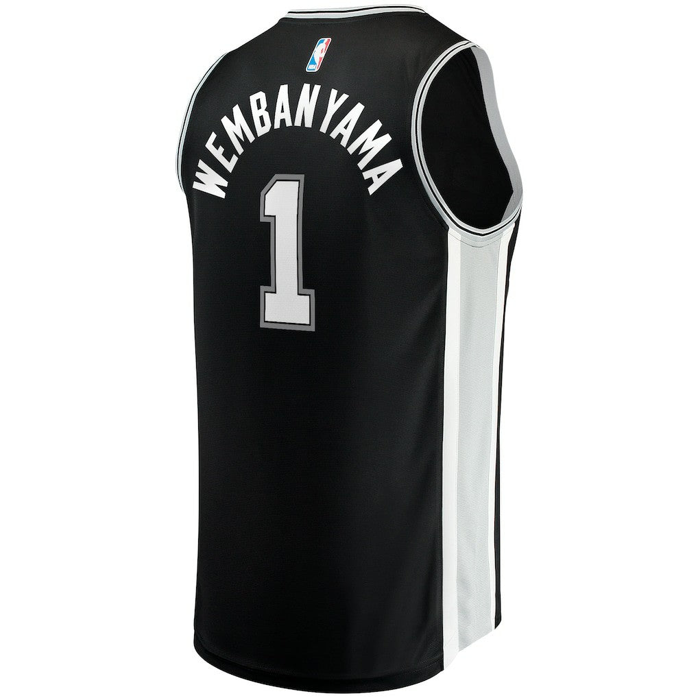 Victor Wembanyama San Antonio Spurs Fast Break Replica Jersey - Icon Edition - Black | Fanatics shop