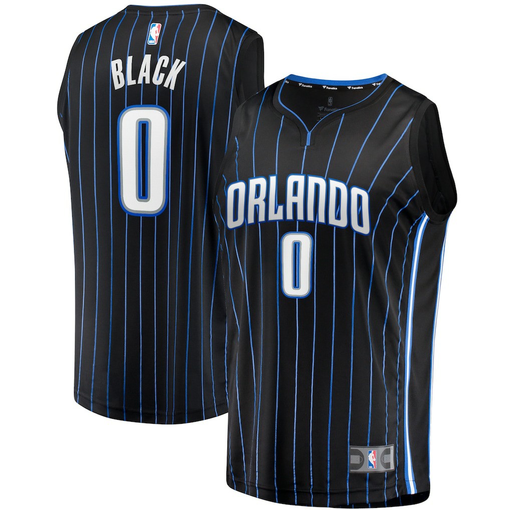 Anthony Black Orlando Magic Fast Break Replica Jersey - Icon Edition - Black | Fanatics for sale