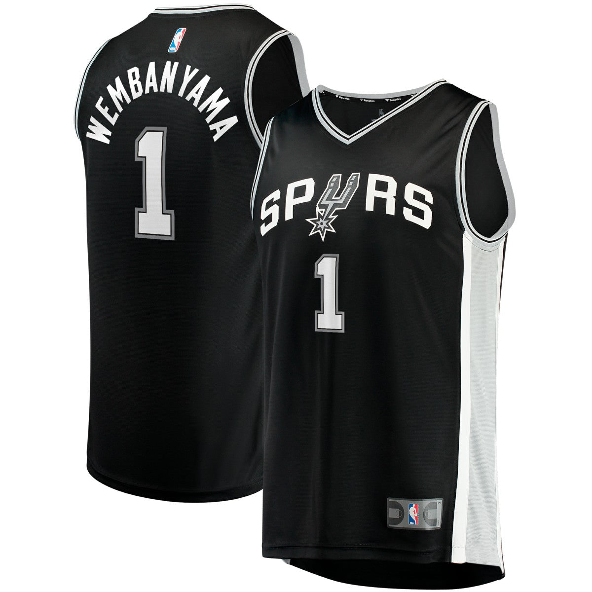 Victor Wembanyama San Antonio Spurs Youth Fast Break Replica Jersey - Icon Edition - Black | Fanatics shop