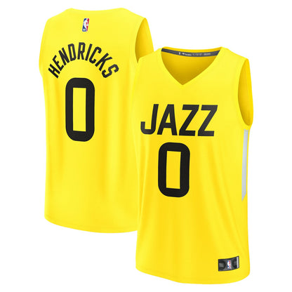 Taylor Hendricks Utah Jazz Youth Fast Break Replica Jersey - Icon Edition - Yellow | Fanatics on sale