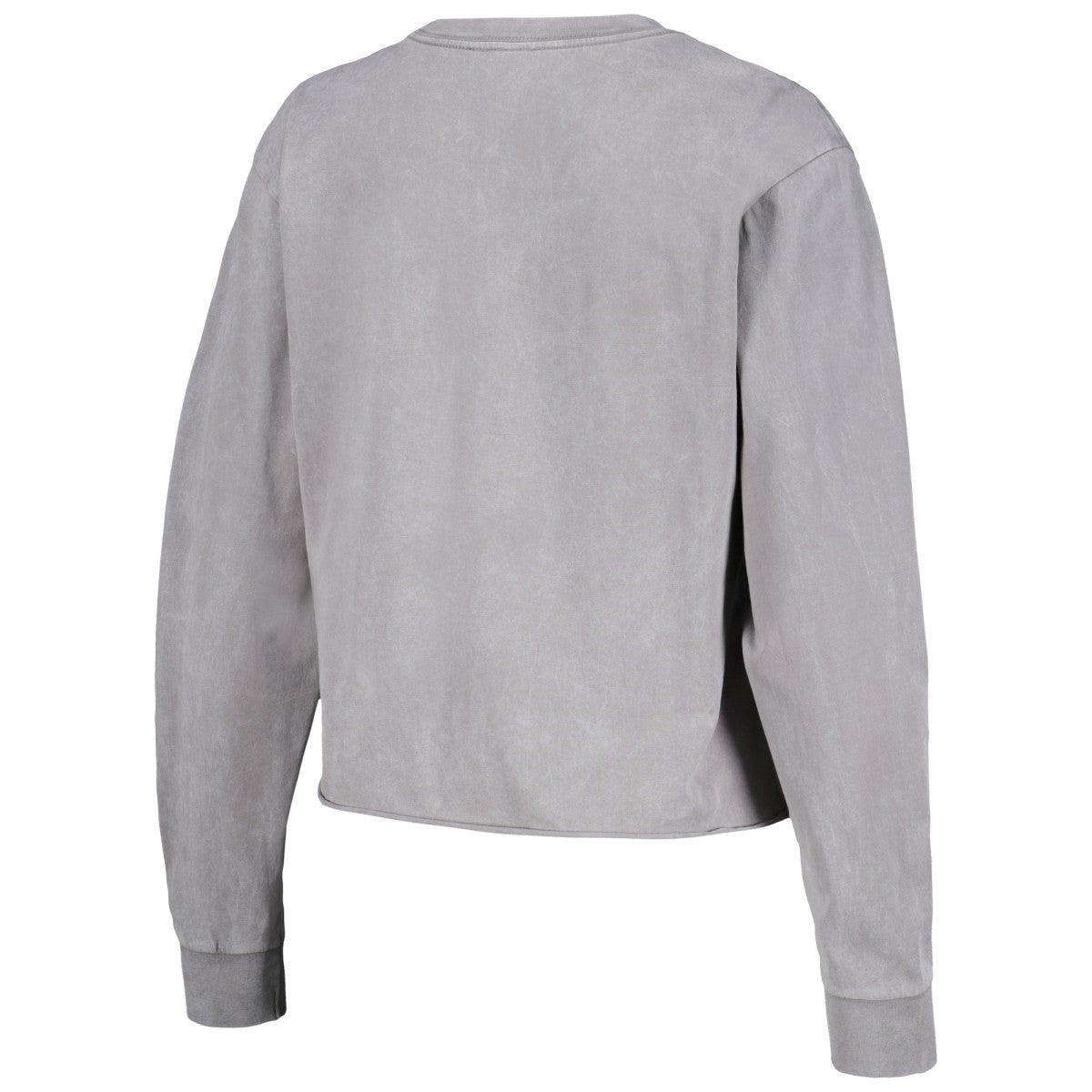 Los Angeles Lakers The Wild Collective Women's Band Cropped Long Sleeve T-Shirt - Gray for sale