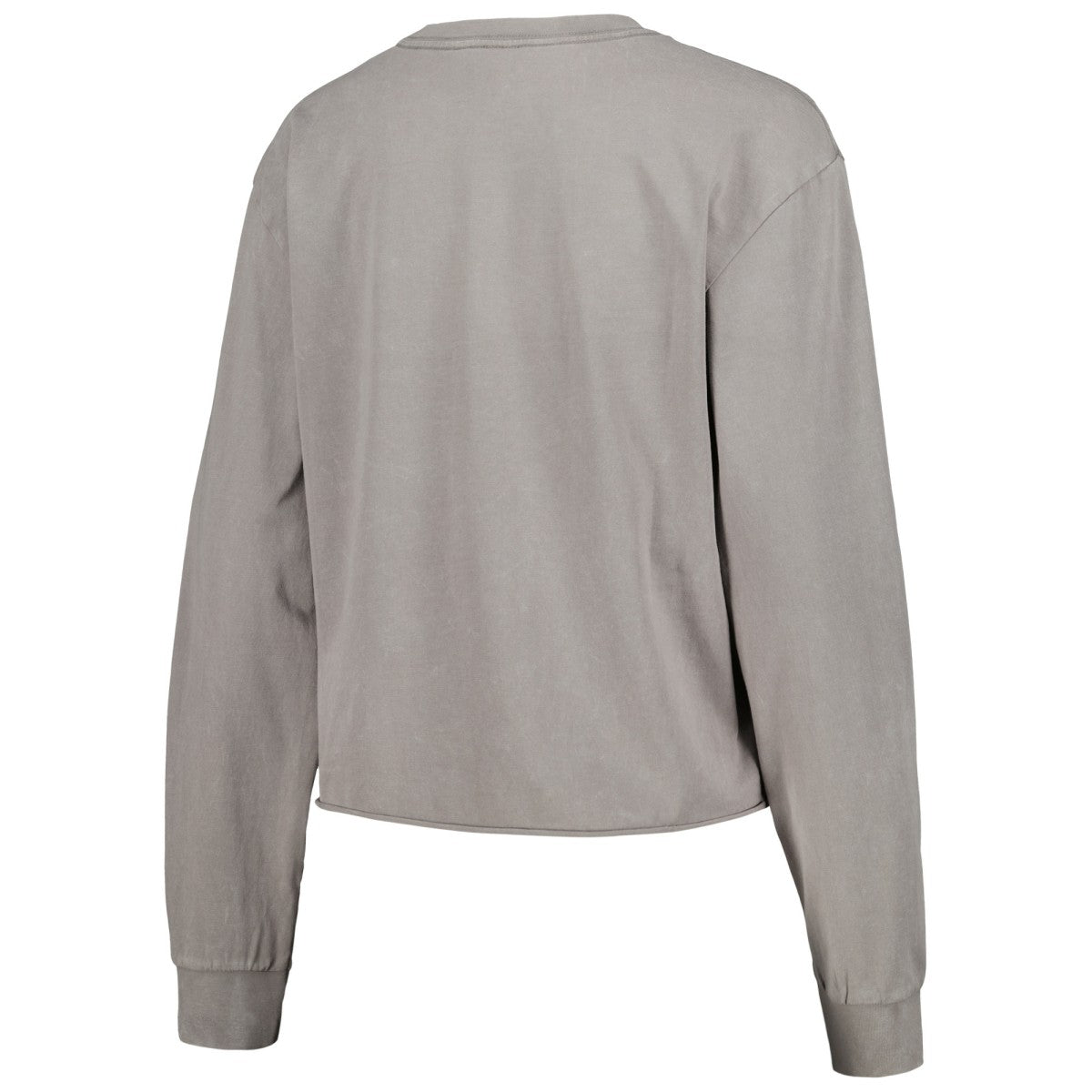 Milwaukee Bucks The Wild Collective Women's Band Cropped Long Sleeve T-Shirt - Gray sale