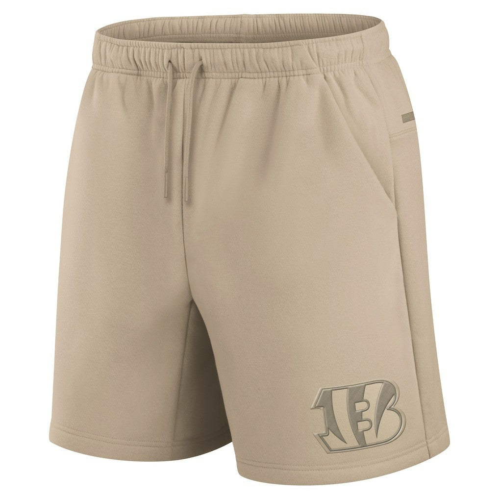Cincinnati Bengals Unisex Elements Super Soft Fleece Shorts - Khaki sale