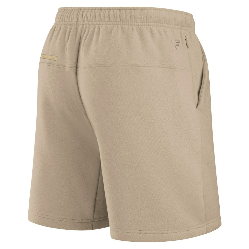 Buffalo Bills Unisex Elements Super Soft Fleece Shorts - Khaki for sale