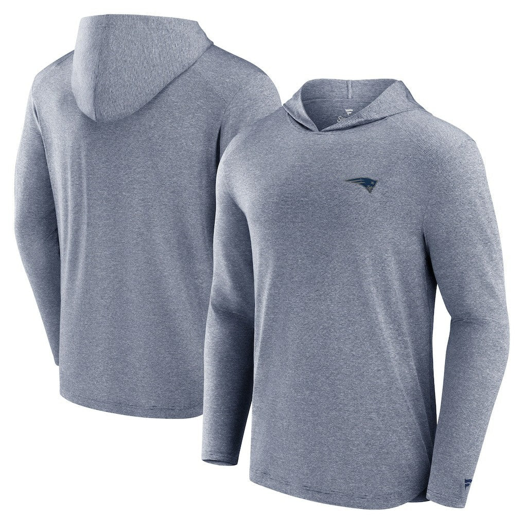 New England Patriots Front Office Tech Lightweight Hoodie T-Shirt - Navy discount