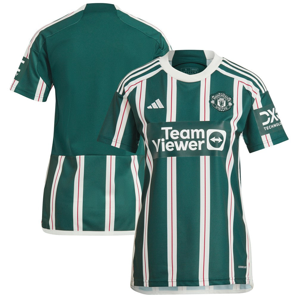 Manchester United Women's 2023/24 Away Replica Jersey - Green | Adidas sale