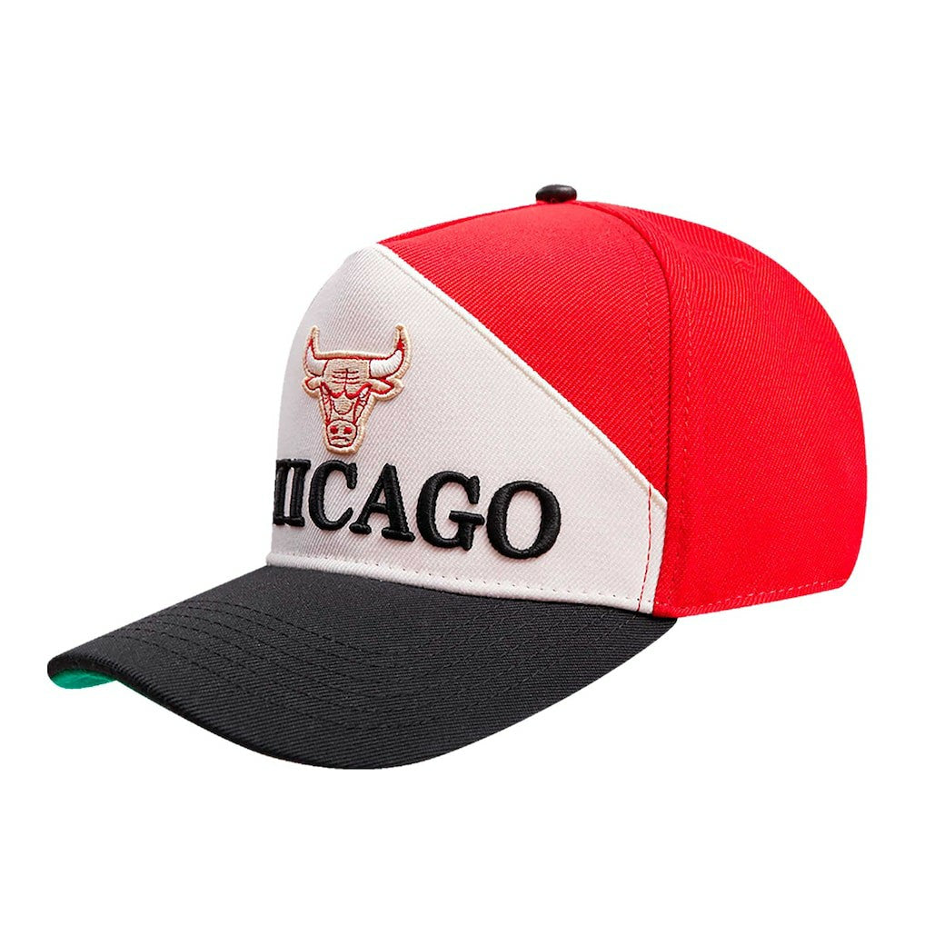 Chicago Bulls Pro Standard Pinch Chevron Adjustable Hat - Red/Black sale