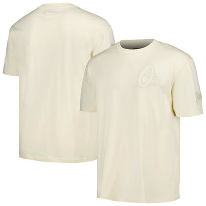 Baltimore Orioles Pro Standard Oversized Neutral CJ Dropped Shoulders T-Shirt - Cream