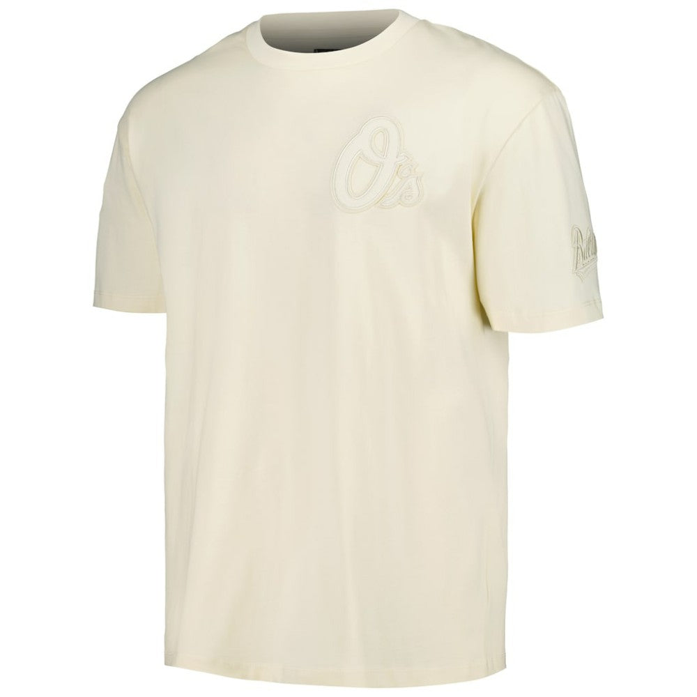 Baltimore Orioles Pro Standard Oversized Neutral CJ Dropped Shoulders T-Shirt - Cream