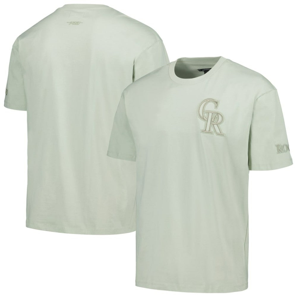 Colorado Rockies Pro Standard Oversized Neutral CJ Dropped Shoulders T-Shirt - Mint