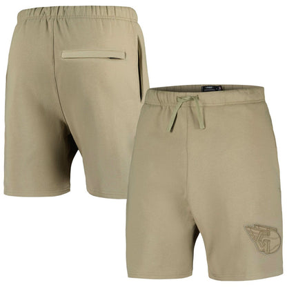 Cleveland Guardians Pro Standard Neutral Fleece Shorts - Khaki