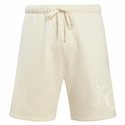 Kansas City Royals Pro Standard Neutral Fleece Shorts - Cream