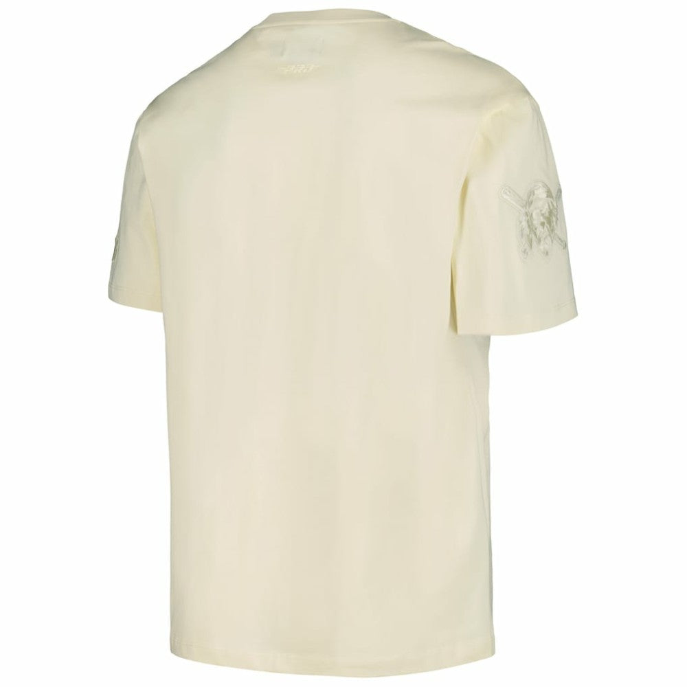 Pittsburgh Pirates Pro Standard Oversized Neutral CJ Dropped Shoulders T-Shirt - Cream