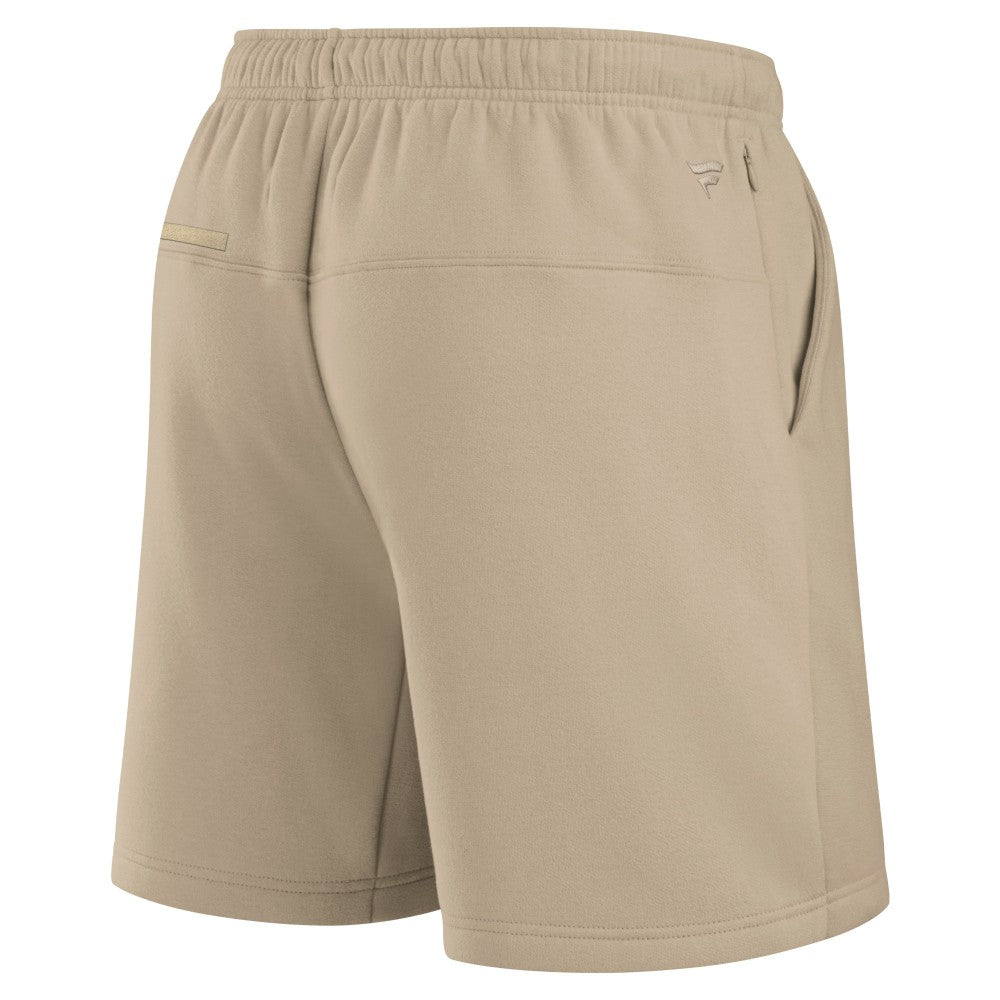 Los Angeles Dodgers Unisex Elements Super Soft Fleece Shorts - Khaki