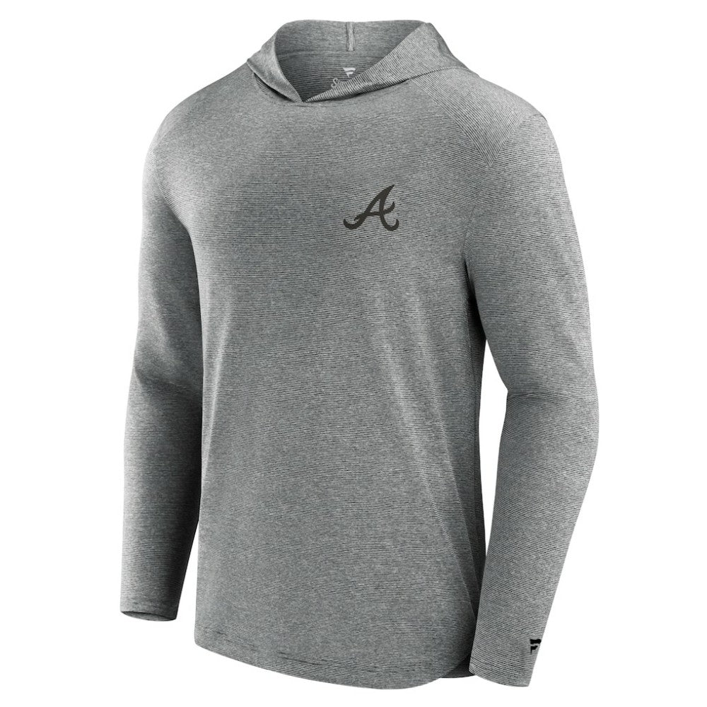 Atlanta Braves Front Office Tech Lightweight Hoodie T-Shirt - Black