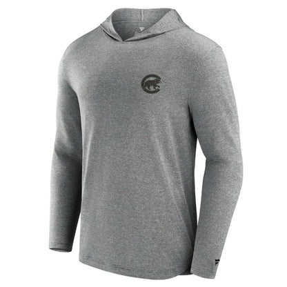 Chicago Cubs Front Office Tech Lightweight Hoodie T-Shirt - Black
