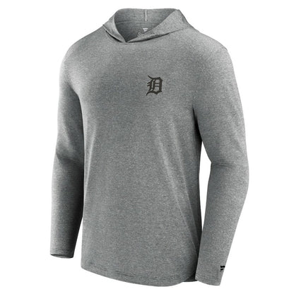 Detroit Tigers Front Office Tech Lightweight Hoodie T-Shirt - Black