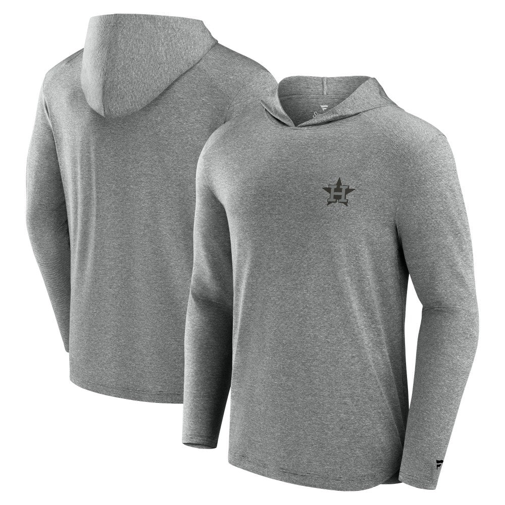 Houston Astros Front Office Tech Lightweight Hoodie T-Shirt - Black