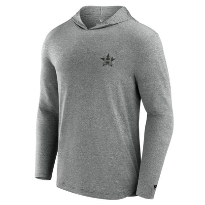 Houston Astros Front Office Tech Lightweight Hoodie T-Shirt - Black