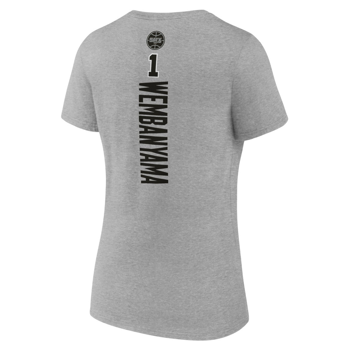 Victor Wembanyama San Antonio Spurs Women's Playmaker Name & Number V-Neck T-Shirt - Gray on sale